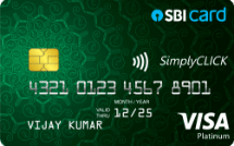 SimplyCLICK SBI Card